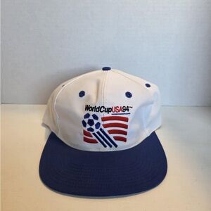 Vintage World Cup USA 94 White and Blue Cap